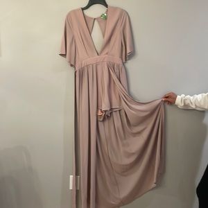 Blush pink romper with skirt overlay. Tobi size Medium